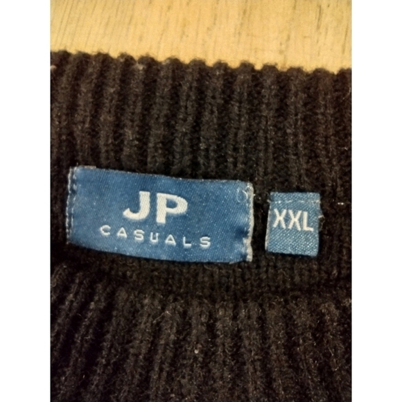 JP Casuals "Peter" striped long sleeve sweater size XXL - Picture 9 of 9